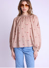 Berenice Country Love Embroidery Shirt-Hand In Pocket