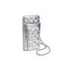 Brianna Cell Phone Crossbody: Silver-Hand In Pocket