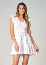 Elan Julie Mini Dress - White-Hand In Pocket