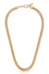 Woven Chain Necklace: 18k Gold Plated / One Size