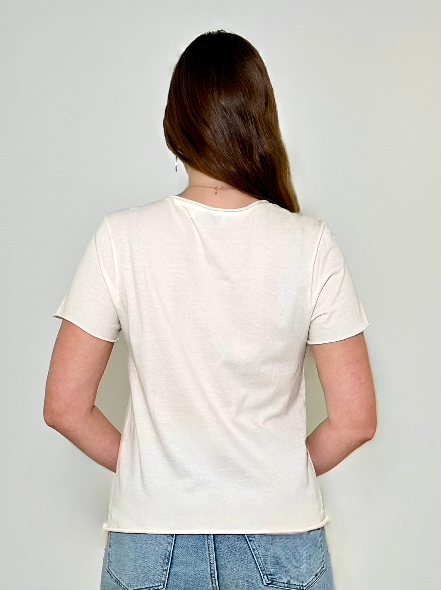 Michael Stars Vera Tee - Chalk-Hand In Pocket