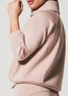 Spanx Air Essentials Half Zip- Lunar-Hand In Pocket
