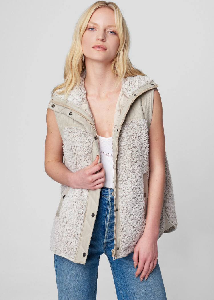 Blank NYC Angel Eyes Vest-Hand In Pocket