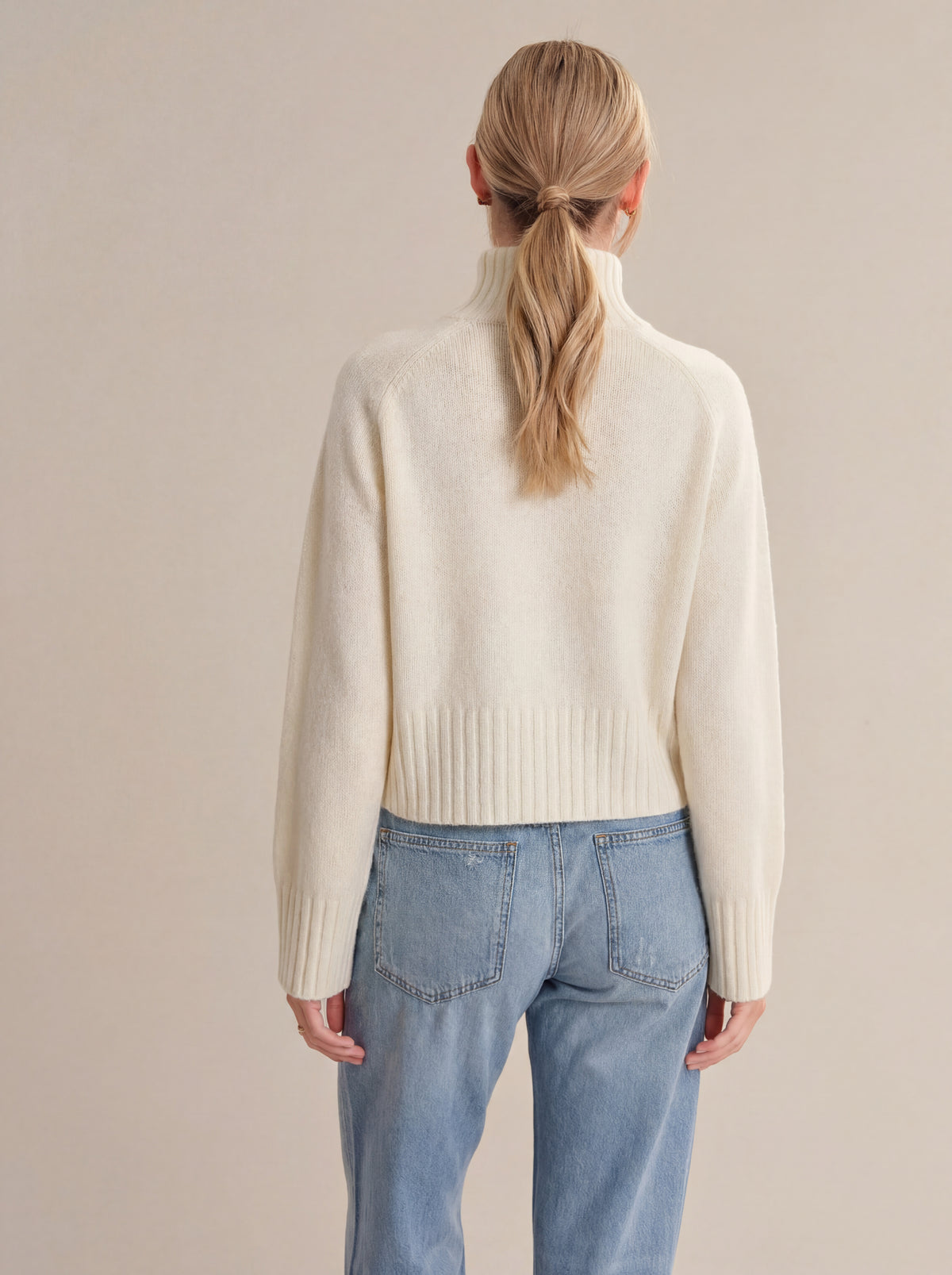 525 America Blayke Mock Pullover - Sea Salt-Hand In Pocket