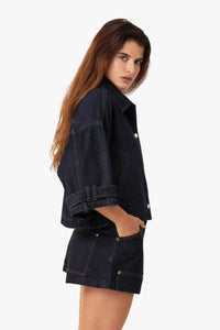 Habitual Carrie Utility Short - Rinse-Hand In Pocket