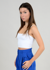 RD Style Perla Spaghetti Strap Crop Top - White-Hand In Pocket