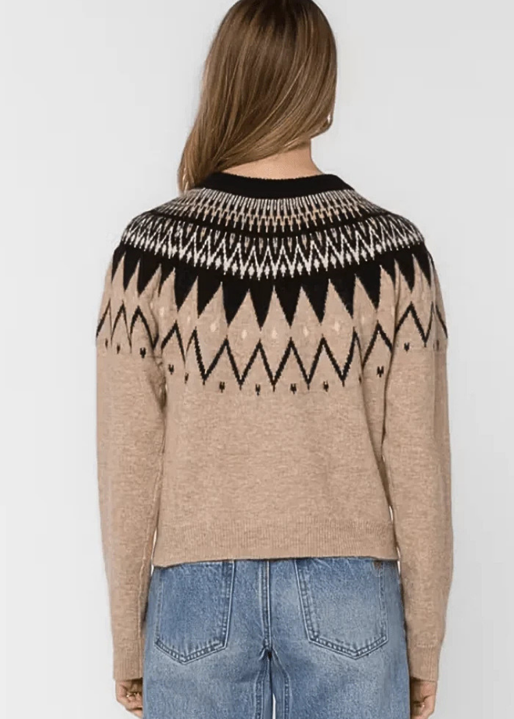 Velvet Heart Delvine Sweater - Dune Black Nordic-Hand In Pocket