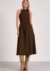 Elan Reagan Maxi Dress - Cocoa-Hand In Pocket