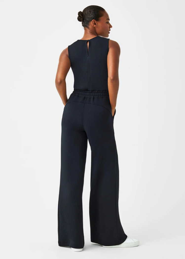Spanx Airessentials Wide Leg Jumpsuit-Hand In Pocket