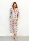 Mersea Over The Moon PJ Set- Zinnias-Hand In Pocket