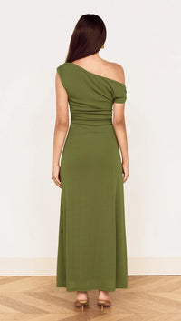 MINKPINK Aster Mesh Midi Dress - Khaki