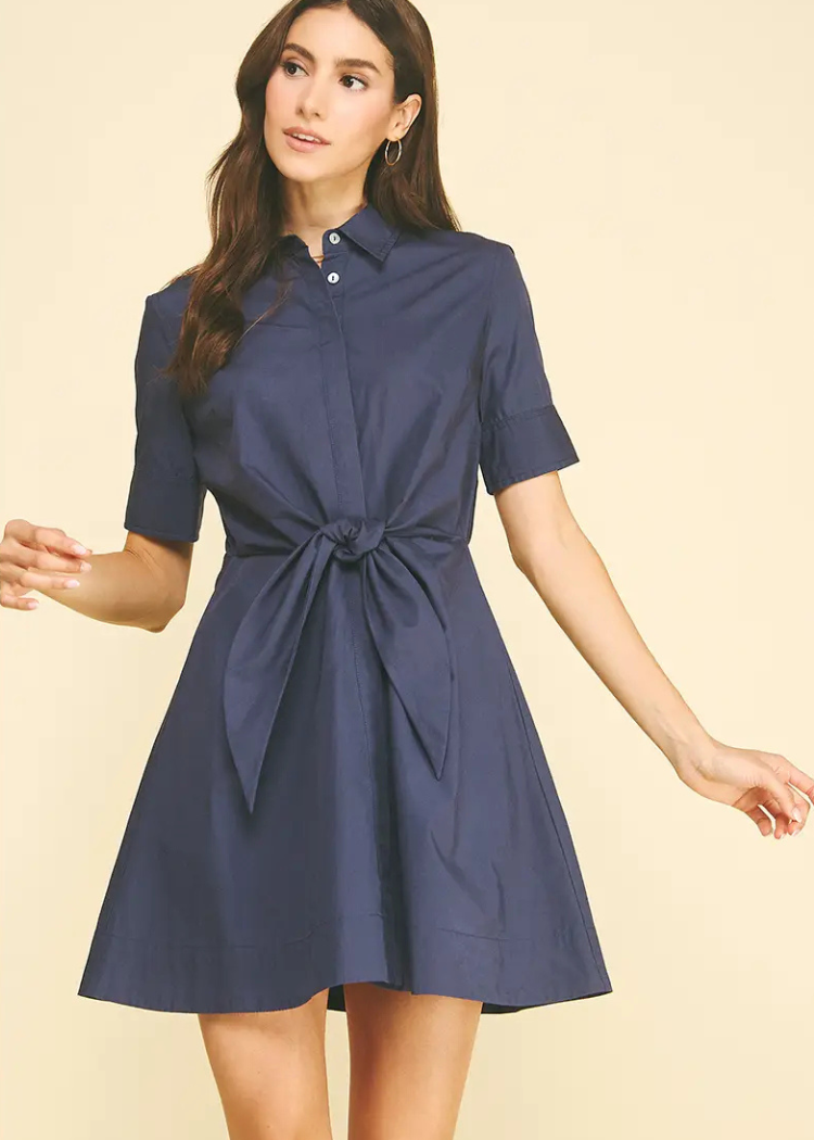 Dahlia Dress -Navy
