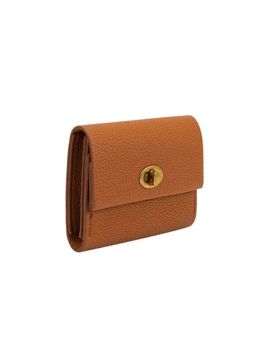 Melie Bianco Rita Card Case Wallet- Saddle-Hand In Pocket