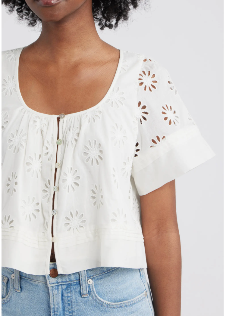 Rails Bambina Top - White-Hand In Pocket