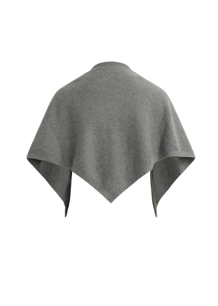 Favorite Daughter Triangle Scarf- Grey-Hand In Pocket