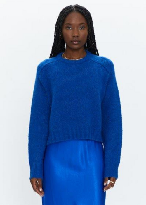 Pistola Adina Everyday Pullover - Cobalt-Hand In Pocket