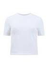French Connection Rallie Cot Elas SS Crew Tee-Hand In Pocket