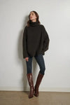 Line Mavis Sweater- Mocha-Hand In Pocket