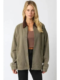 Eli Barn Jacket- Olive