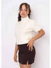 RD Style Sharee Short Sleeve Sweater- Winter White