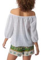 Sanctuary Beach To Bar Blouse - White-Hand In Pocket