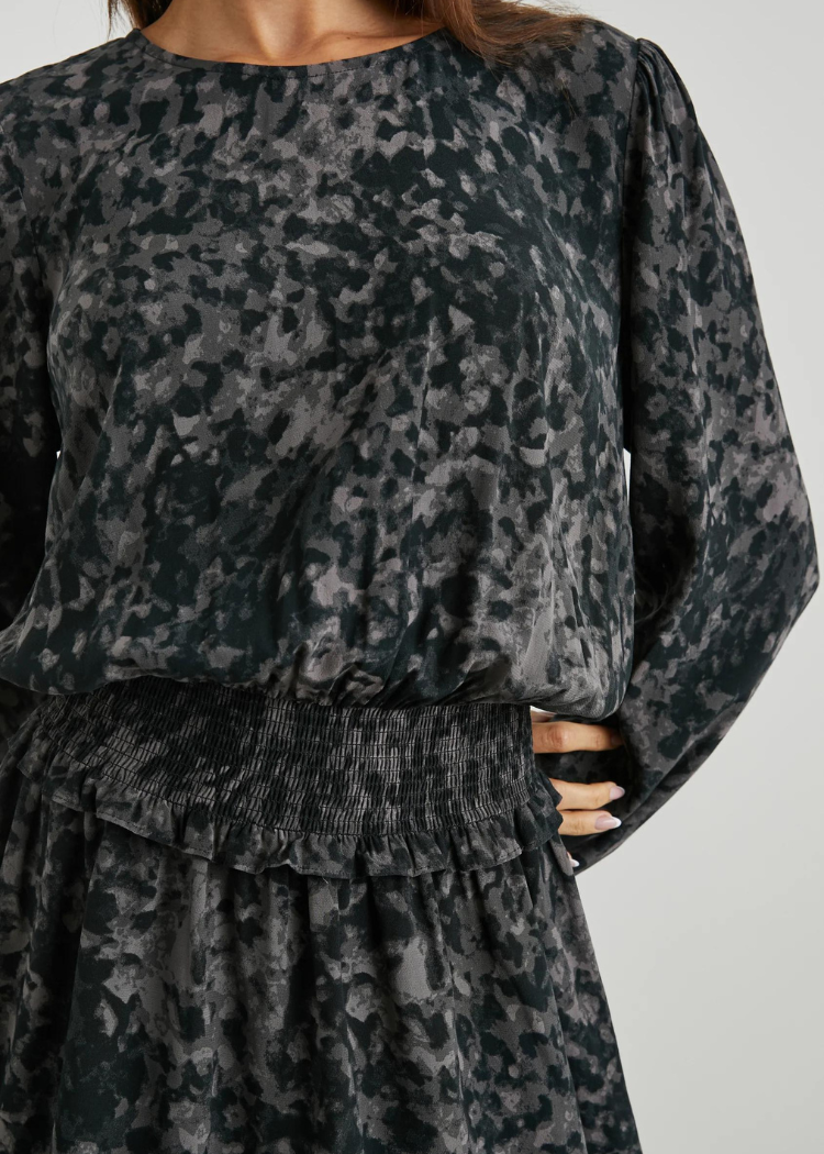 Rails Inez Dress-Charcoal-Hand In Pocket