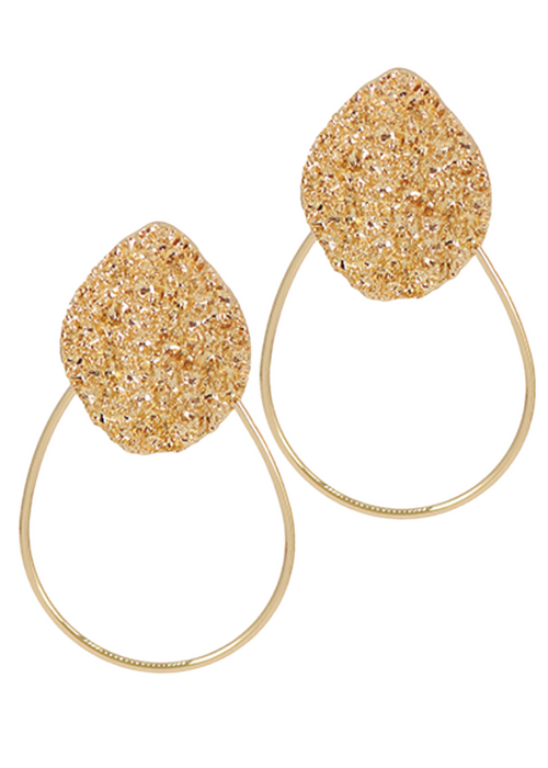 Bellona Textured Earrings-Hand In Pocket
