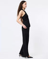 French Connection Harry Suiting Criss Cross Vest - Black-Hand In Pocket