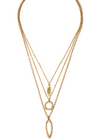 Rory Abstract Layer Necklace-Hand In Pocket