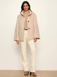 Sanctuary Bundled Wool Coat - Bone