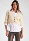 Elan Sonia Cardigan - Off White ***FINAL SALE***-Hand In Pocket