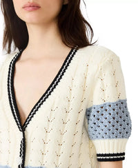 Steve Madden Fiona Sweater Cardigan - Blue-Hand In Pocket