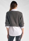 Elan Sonia Cardigan - Gunmetal Grey ***FINAL SALE***-Hand In Pocket