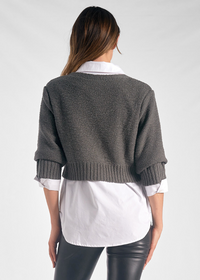 Elan Sonia Cardigan - Gunmetal Grey ***FINAL SALE***-Hand In Pocket