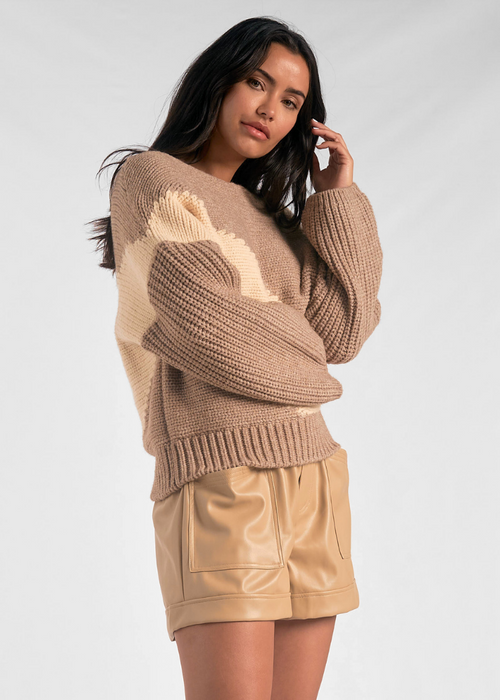 Elan Hannah Sweater - Beige/Off White-Hand In Pocket