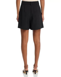 French Connection Harry Suiting Shorts - Black-Hand In Pocket