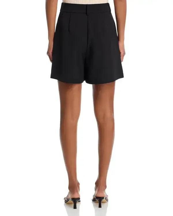 French Connection Harry Suiting Shorts - Black-Hand In Pocket