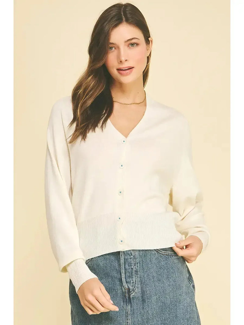 Angela Sweater- Off White-Hand In Pocket