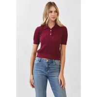 Hallie Sweater - Burgundy