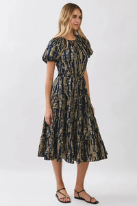 Celia Midi Dress - Navy