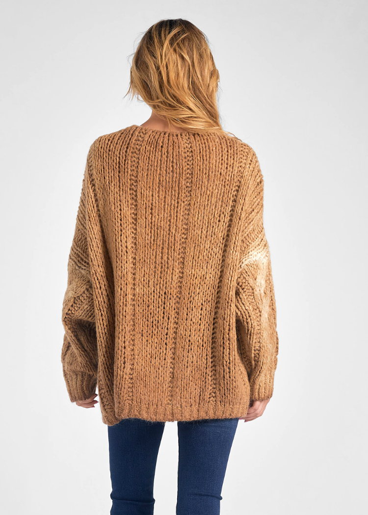 Willow Cardigan - Brown-Hand In Pocket
