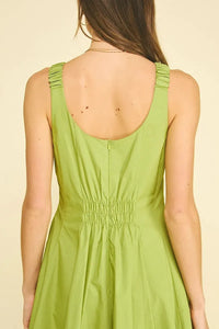Margot Midi Dress - Matcha-Hand In Pocket