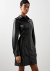 Rails Ruby Longsleeve Faux Leather Shirtdress-***FINAL SALE***-Hand In Pocket