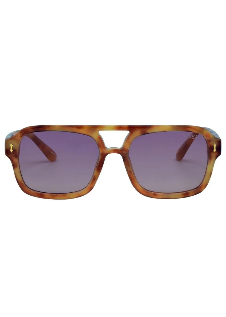 I-SEA Royal Sunglasses-Honey Tort/Lavender-Hand In Pocket