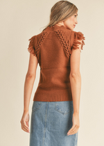 London Fringed Pullover-Taupe ***FINAL SALE***-Hand In Pocket