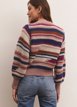 Z Supply Asheville Striped Sweater-Hand In Pocket
