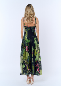 Ciebon Dorothy Gusset Dress - Black Multi-Hand In Pocket