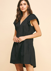 Kyma Sleeveless Tiered Mini Dress- Black ***FINAL SALE***-Hand In Pocket