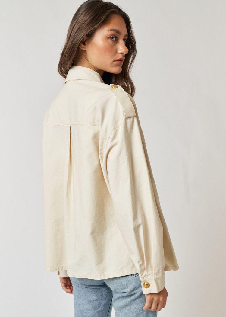 Stacy Button Detail Jacket ***FINAL SALE***-Hand In Pocket