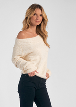 Parker Sweater - White-Hand In Pocket